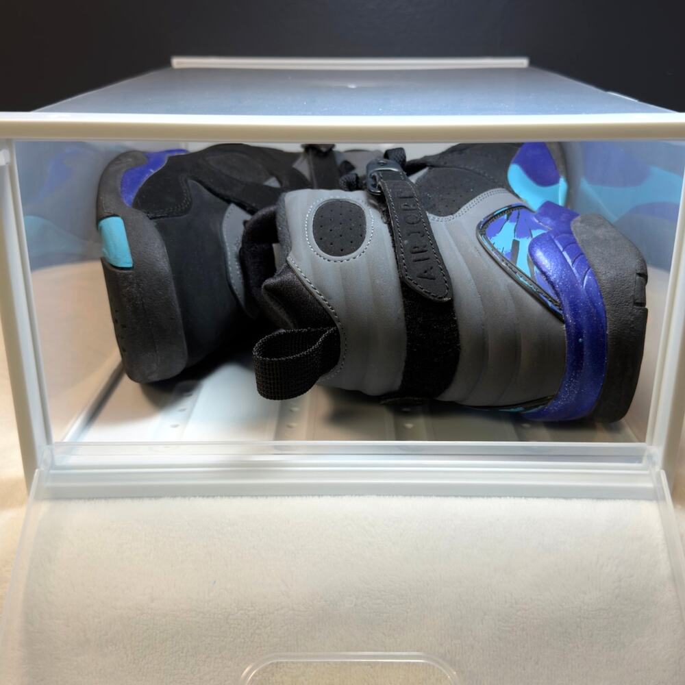 Air Jordan 8 Retro BG “Aqua” (2015) – 305368-025 | 7Y - Picture 3 of 11